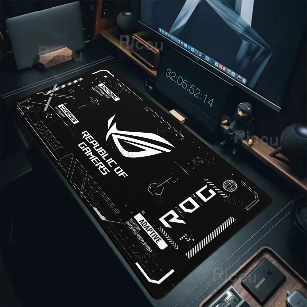 HD ASUS Game Rug Extended Aesthetics Mauspad-Design ROG Minimalistisches Computer-Gamer-Mauspad mit rutschfester Kantenverstärkung für Büro-Accessoires