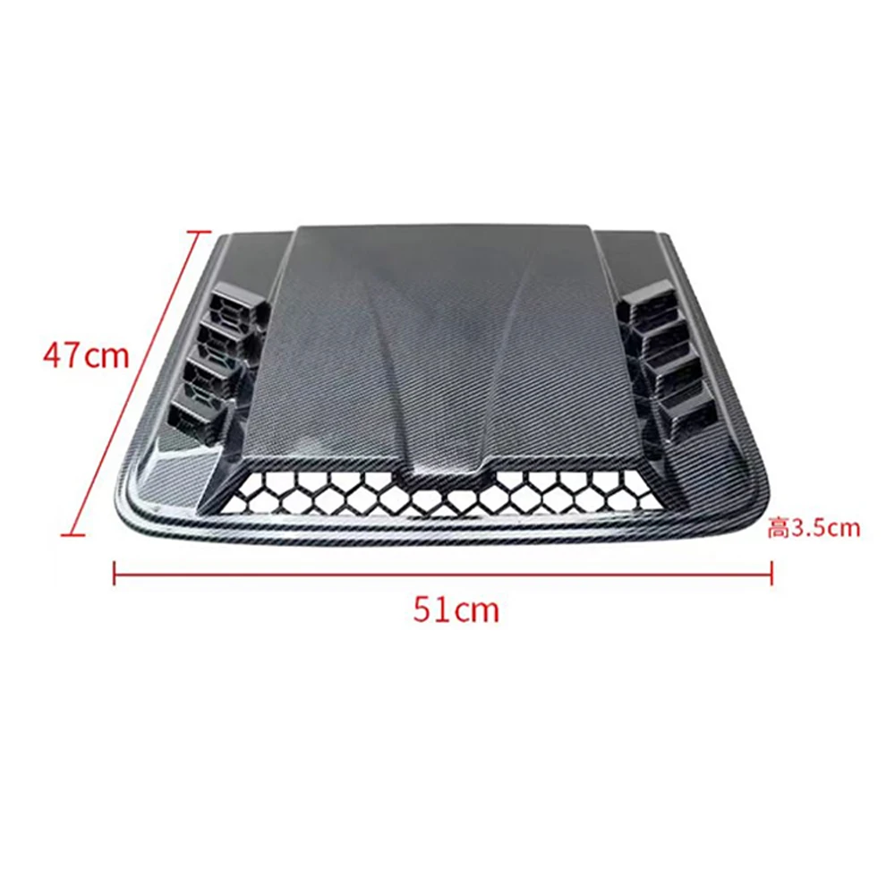 Universal Car Hood Decorative Stickers Air Outlet Cover Decoration Trim Plastic Car Hood Scoop Fake Air Flow Intake Vent Covers