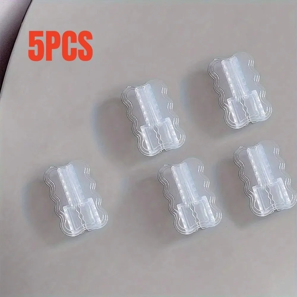 

5Pcs Transparent Data Cable Protector Anti-Breakage Wear-resistant Data Cable Sleeves Fall Prevention Double Layered Waves