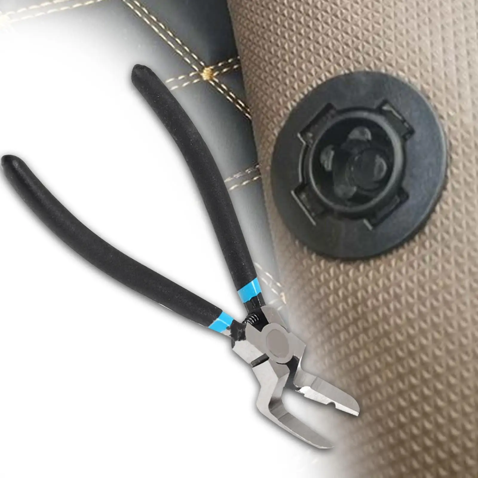 คีมตัดแบบหนีบกดสำหรับรถยนต์ทั่วไปอุปกรณ์เครื่องมือมือตัวถังรถยนต์คีมถอดแผงรถยนต์แบบพกพาทำจากเหล็ก