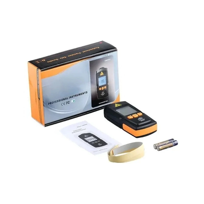 Digital Tachometer Non Contact RPM Meter for Mechanics Engineers High Precision Portable Handheld Speed Tester Compatible