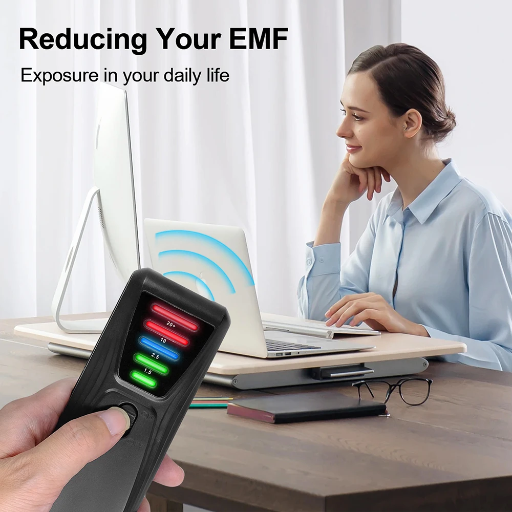 Tester promieniowania elektromagnetycznego przenośny cyfrowy LCD elektryczny dozymetr miernik EMF pola magnetycznego detektor telefonu komputerowego