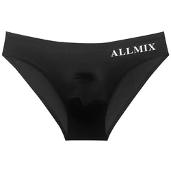 Calzoncillos de Bikini de Color sólido para hombre, tangas sexys, ropa interior de cintura baja, bragas con bolsa de bulto, lencería transparente, pantalones cortos, 1 unidad