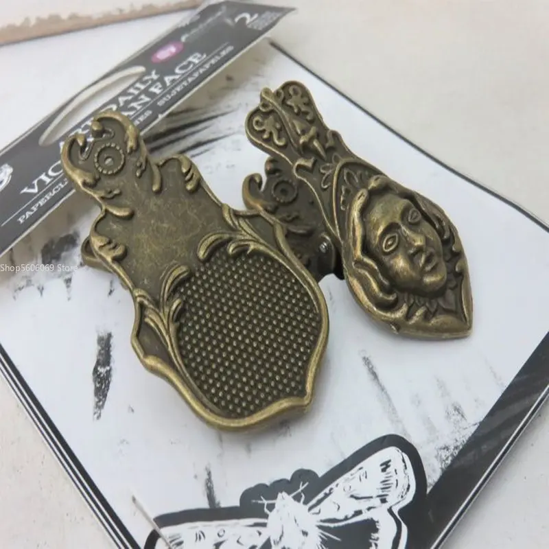 

Old Rust Clips Metal Handbook Book Clips Noble Hands Noble Face Retro Style Posing Props Art Students Painting Copy Folder