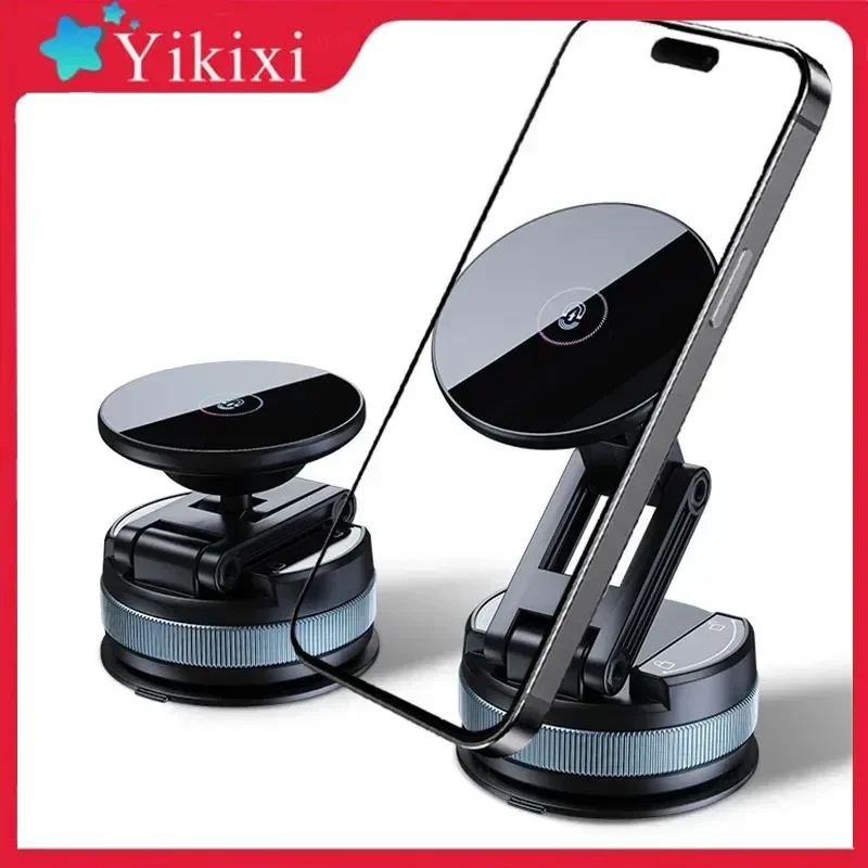 Magnetic Phone Holder Stand Car Vacuum Suction Cup for iPhone 17~12 Samsung Xiaomi For Windshield/Dashboard Cellphone Bracket