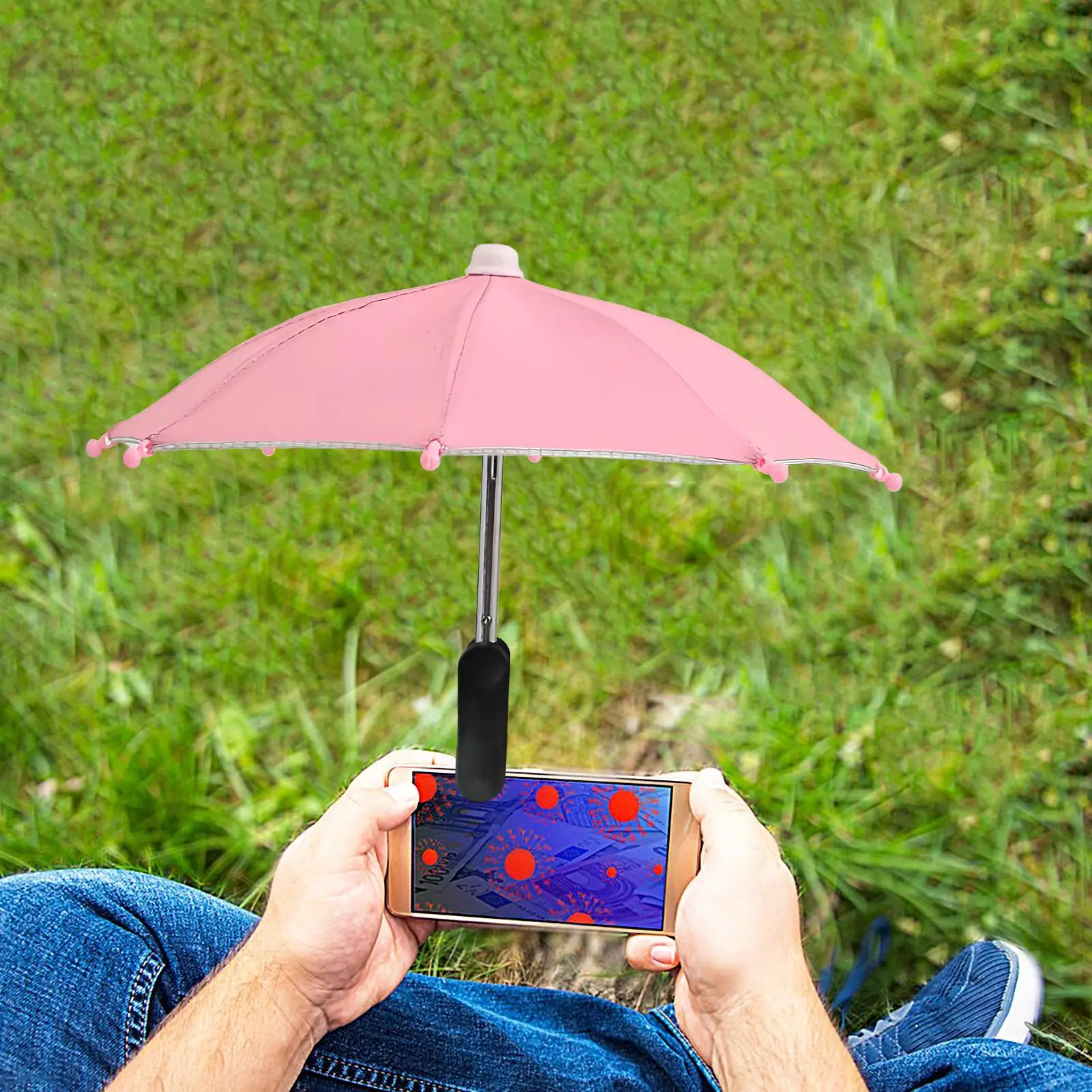 Anti-Reflective Phone Sun Shade Mobile Phone Clip On Sun Visor Rainproof Cellphone Accessories For Travel Camping Outdoor Beach
