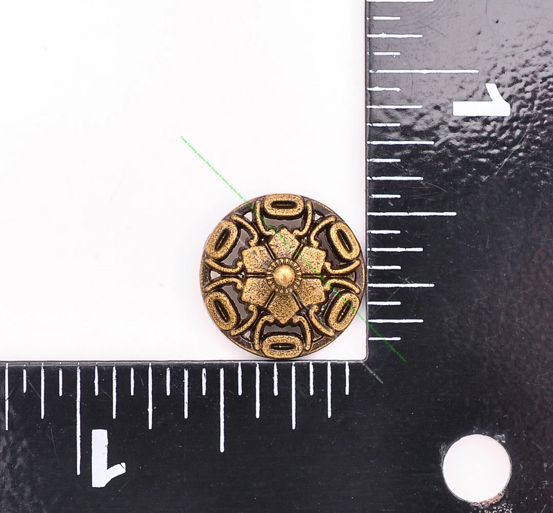 30X 15mm ottone antico fiore bohémien elementi di fissaggio rivetto in pelle artigianale Stud decorativo