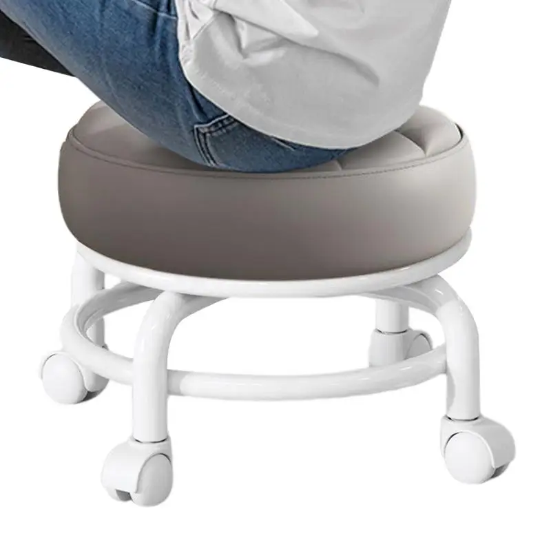 

Universal Wheel Stool for Household Use with Wheels for Wiping the Floor Small Stool for Learning to Walk with Children