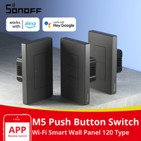 SONOFF M5 SwitchMan Smart Wall Switch 120 Type Push Button Switch 1/2/3 Gang Smart Home Wall Panel APP Remote Control Support R5
