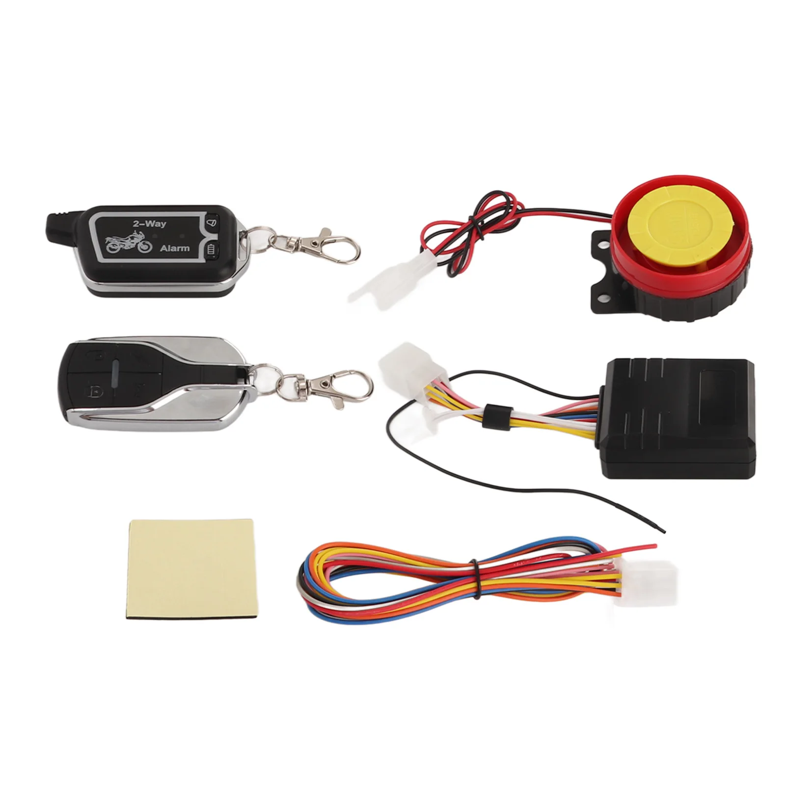 Motorcycle Two Way Alarm System Vibration Sound Alert LCD Remote Control Anti Theft Robbery Energy Saving