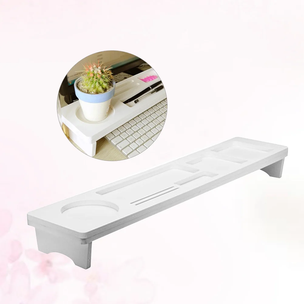 

Keyboard Storage Shelf Removable Floating Rack Desktop Organizer Tray for Office Home Desk Stationery Cup Pen Holder