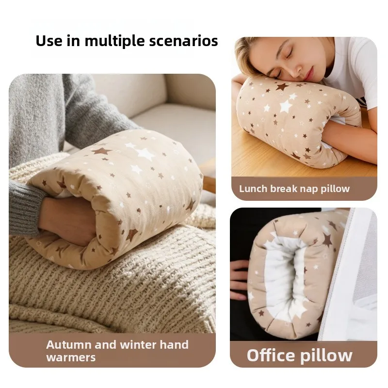 Cotton Arm Nursing Pillow for Newborn Baby Breastfeeding Pillow Fleece Thickened Soft Baby Soothing Pillow Bedding Items image 3