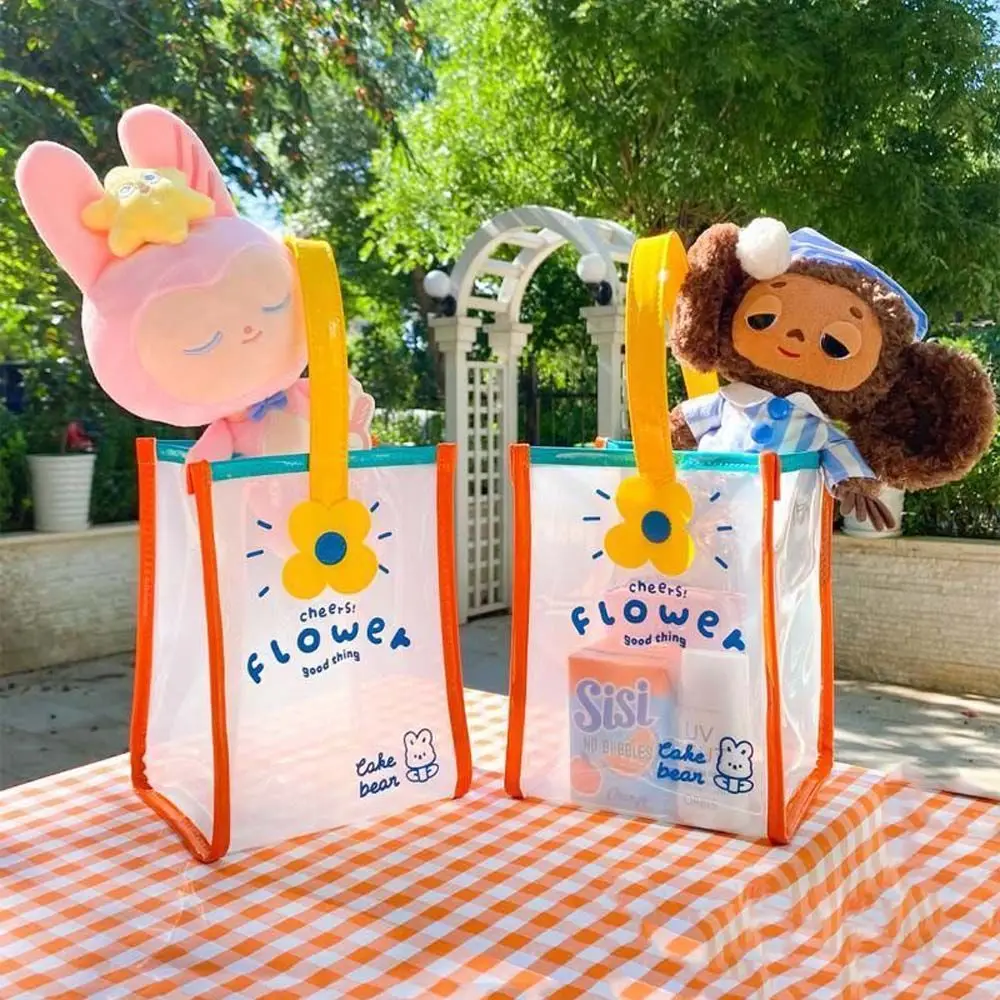 

Simple Cute Mobile Phone Bag Kids Cartoon Lunch Box Gift Bag Beach Bag Lunch Bag PVC Tote Bag Picnic Tote Women Handbags