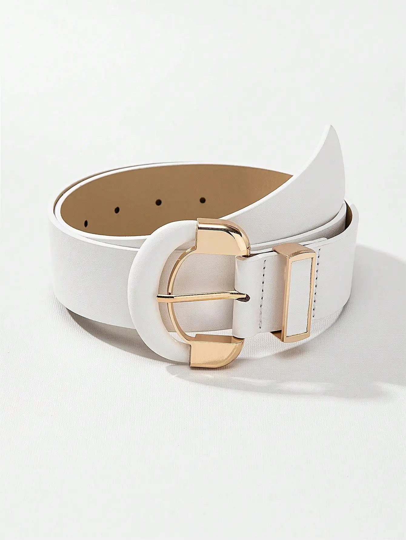 

1pc Women Metal Buckle Belt Summer, School Fall, Autumn, Halloween