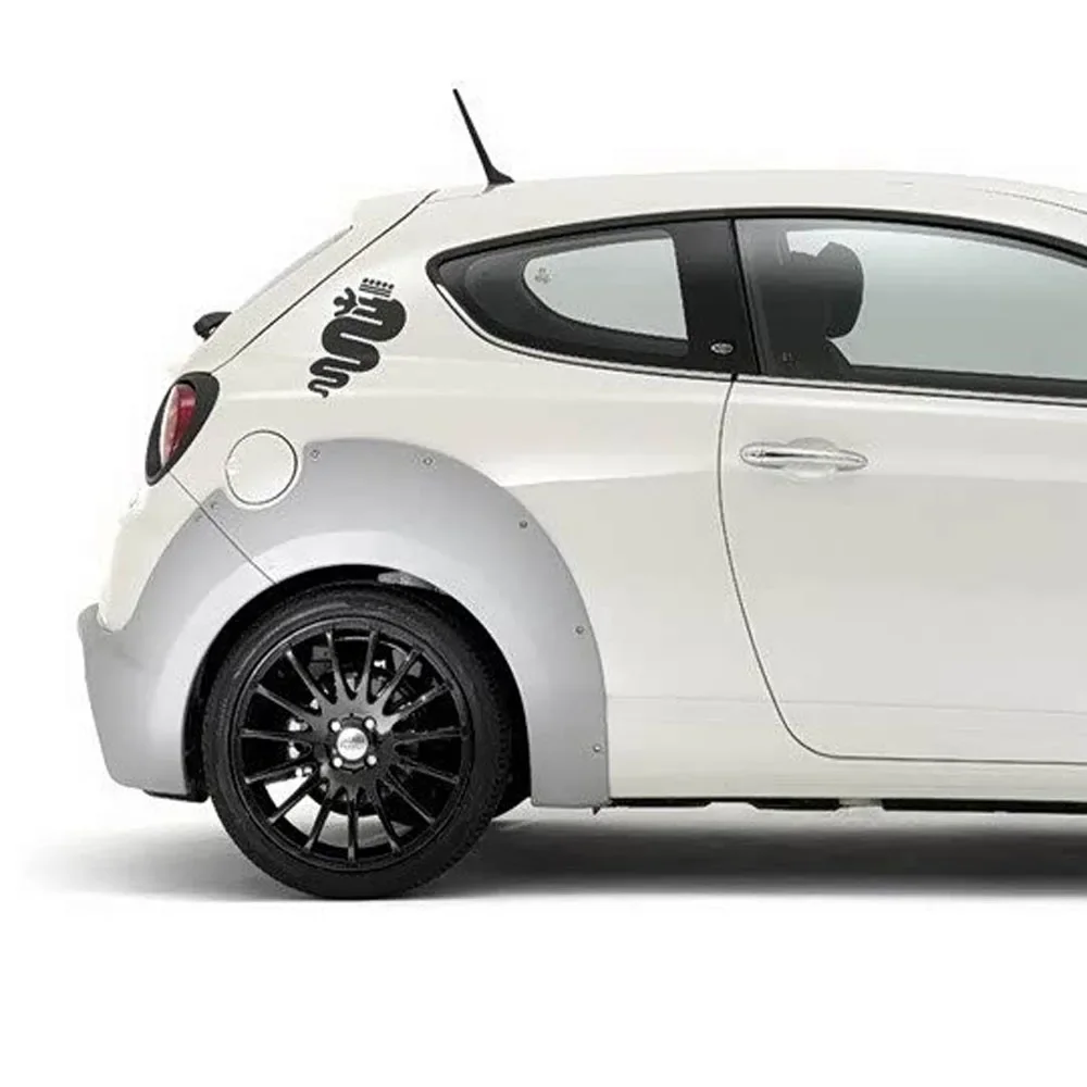 Hub Caps 2PCS Car Body Sticker For Alfa Romeo Giulietta Mito Giulia Brera 147 156 159 Tonale GT