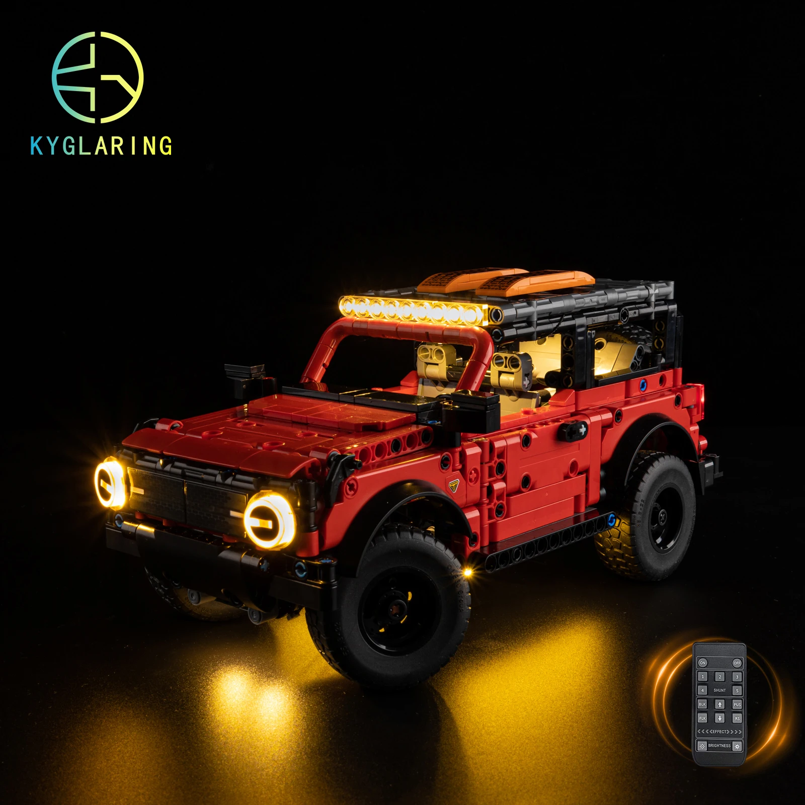 Kyglaring Led Lighting Set Diy Toys for Ford Bronco Suv 42213 Building Blocks (No Model)