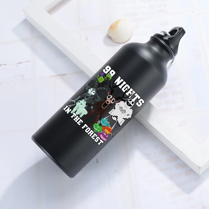 500ML 99 คืนในป่าขวดน้ำกีฬาแบบพกพาความจุขนาดใหญ่ขวดน้ำพิมพ์ลายอนิเมะทันสมัยของขวัญวันเกิด