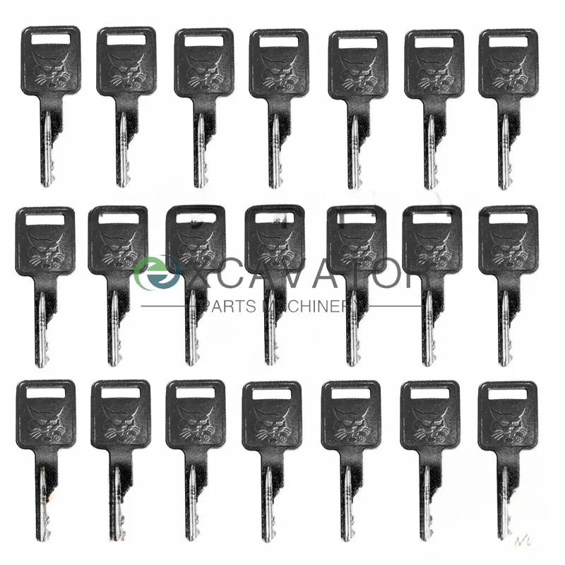 

21 PCS Key 6693241 For BOBCAT Case JLG Ignition Switch Fit Skid-Steer Track Loader Mini Excavator For Terex Forklift D250