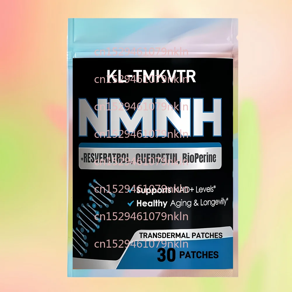 

30 трансдермальных пластырей NMNH с ресвератролом и кверцетином для омоложения, клеточной энергии и красивой кожи