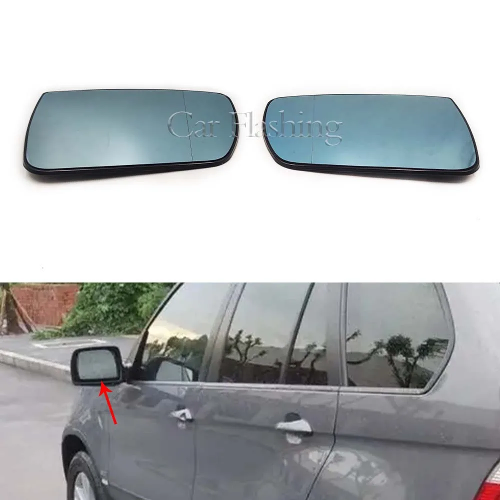 

For BMW 99-06 old X5 E53 with heated rearview mirror and blue lens