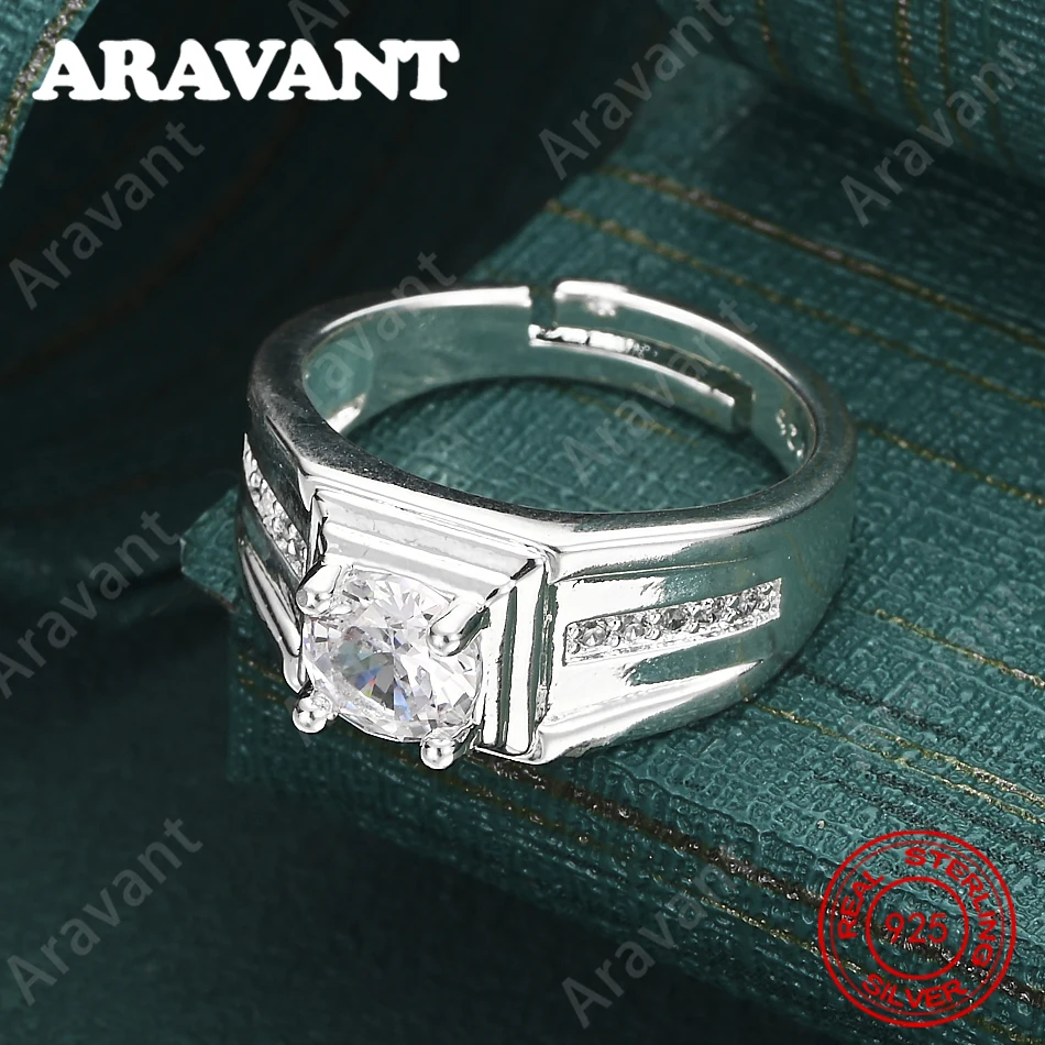 925 Sterling Silver Square Zirconia Ring For Women, Commuter Accessory, Christmas Gift Jewelry