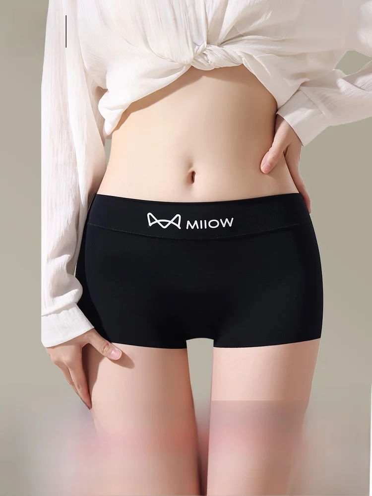  Person Safety Pants Thin Seamless Underwear Two-In-One Summer Bottoming Flat Angle Shorts Women's Underwear Briefs