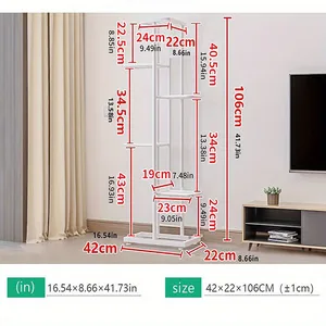 Multiple Blumetopfhalterregal, Pflanzenregale, Eisenständer, Innen- und Außenbereich, Pflanzer Display Organizer 6 Hauptverkaufsunterstützung Vase - №1
