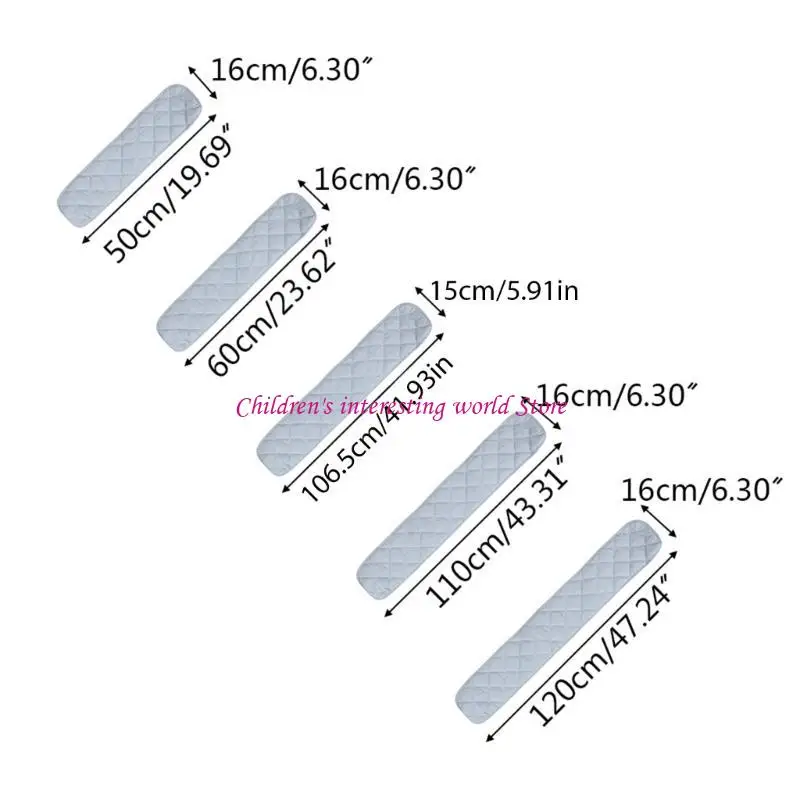 Culla da 2 pezzi per avvolgimento protezione bordo baby anti-morso a colori solidi a colore recinzione guardrail coperchio