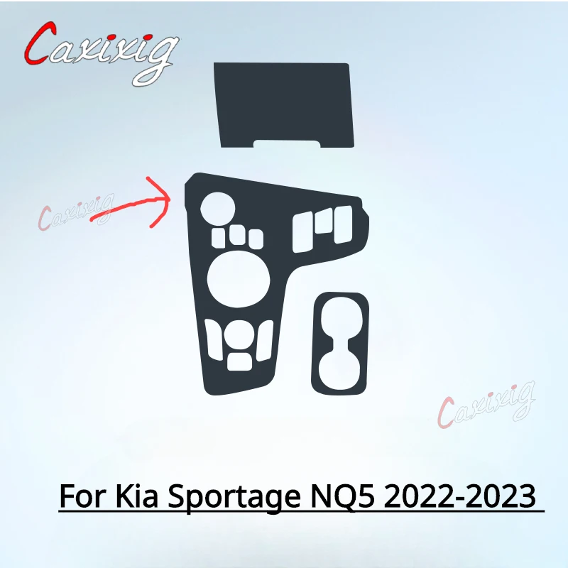 Per Kia Sportage NQ5 2022-2023 Car Interior Center console pellicola protettiva in TPU trasparente accessori per pellicole di riparazione antigraffio