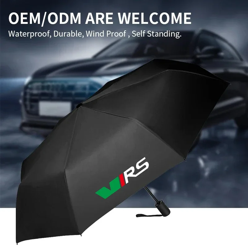 1pcs Car Fully Automatic Folding Windproof Umbrella Sunshade for Skoda Octavia Fabia Kamiq Kapoq Kodiaq Superb Car Accessories