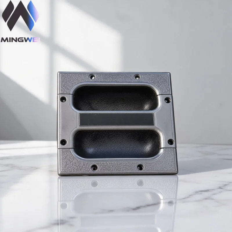 MW Audio 4pcs 173x147x62mm Line Array Speaker Handle, Reinforced Steel Recessed Cabinet Grip for Pro Audio Replacement