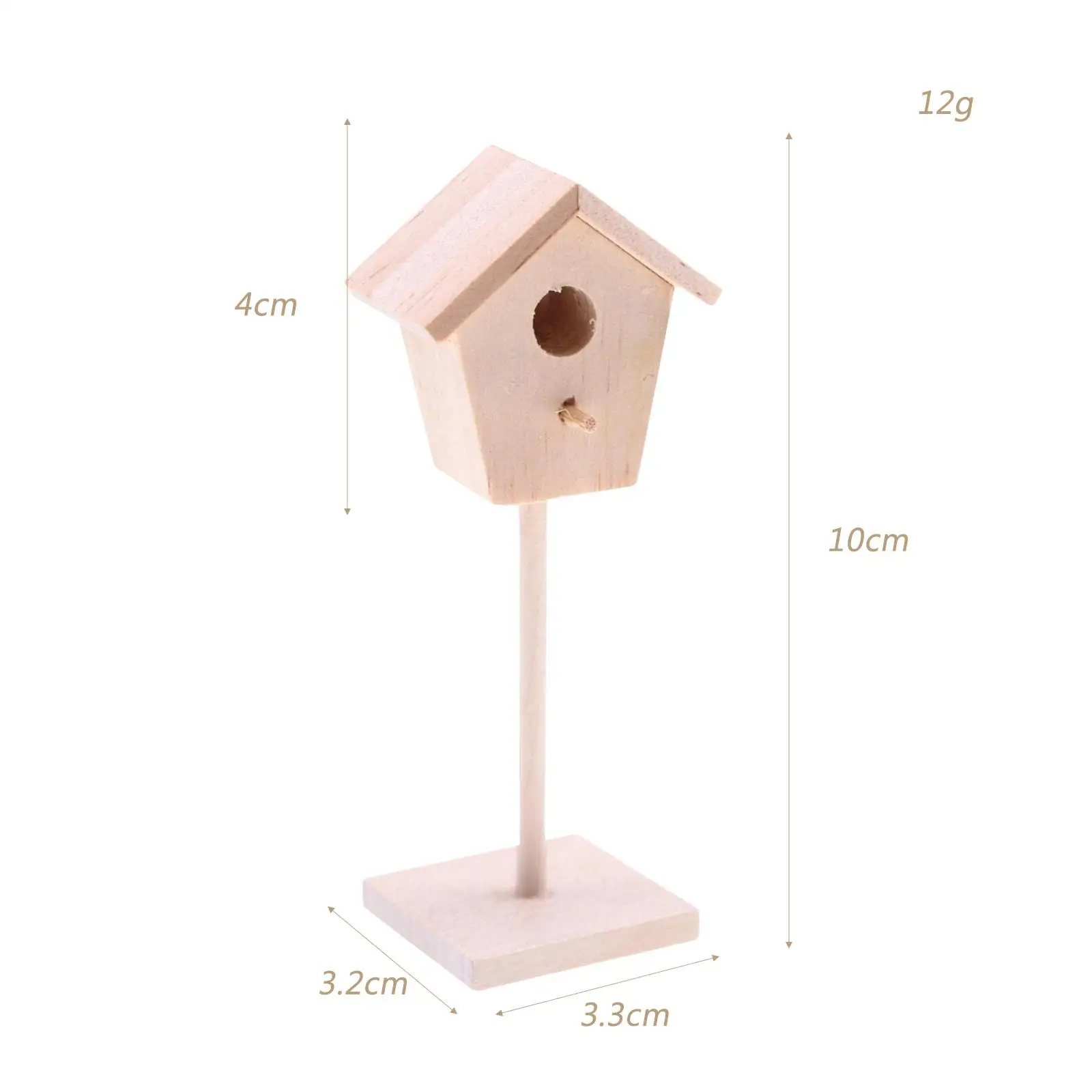 1:12 Casa delle bambole in miniatura Casetta per uccelli Modello indipendente Giocattolo Simulazione Capanna per uccelli Giocattoli