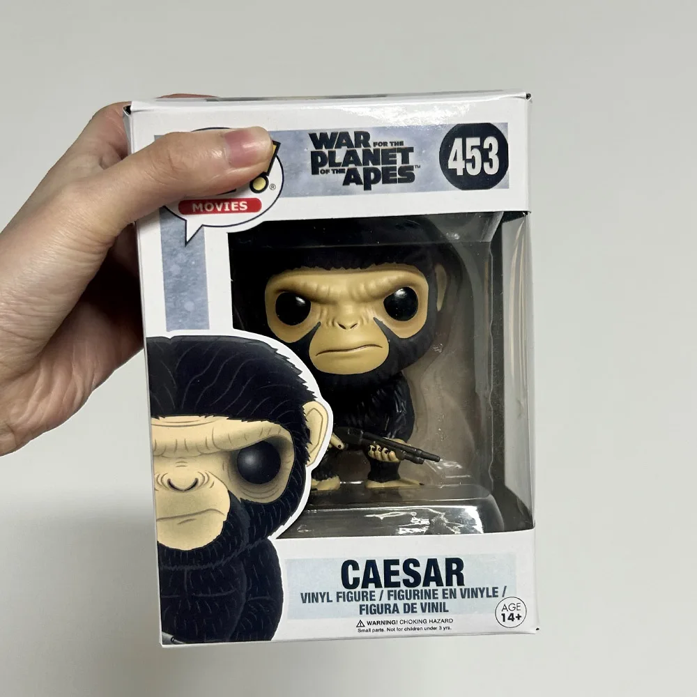 Filmes Guerra para o Planeta dos Macacos funkos Caesar # Coleção de Brinquedos de Figuras de Ação em Vinil 453 Pops, Decoração para Casa, Modelos de Presentes