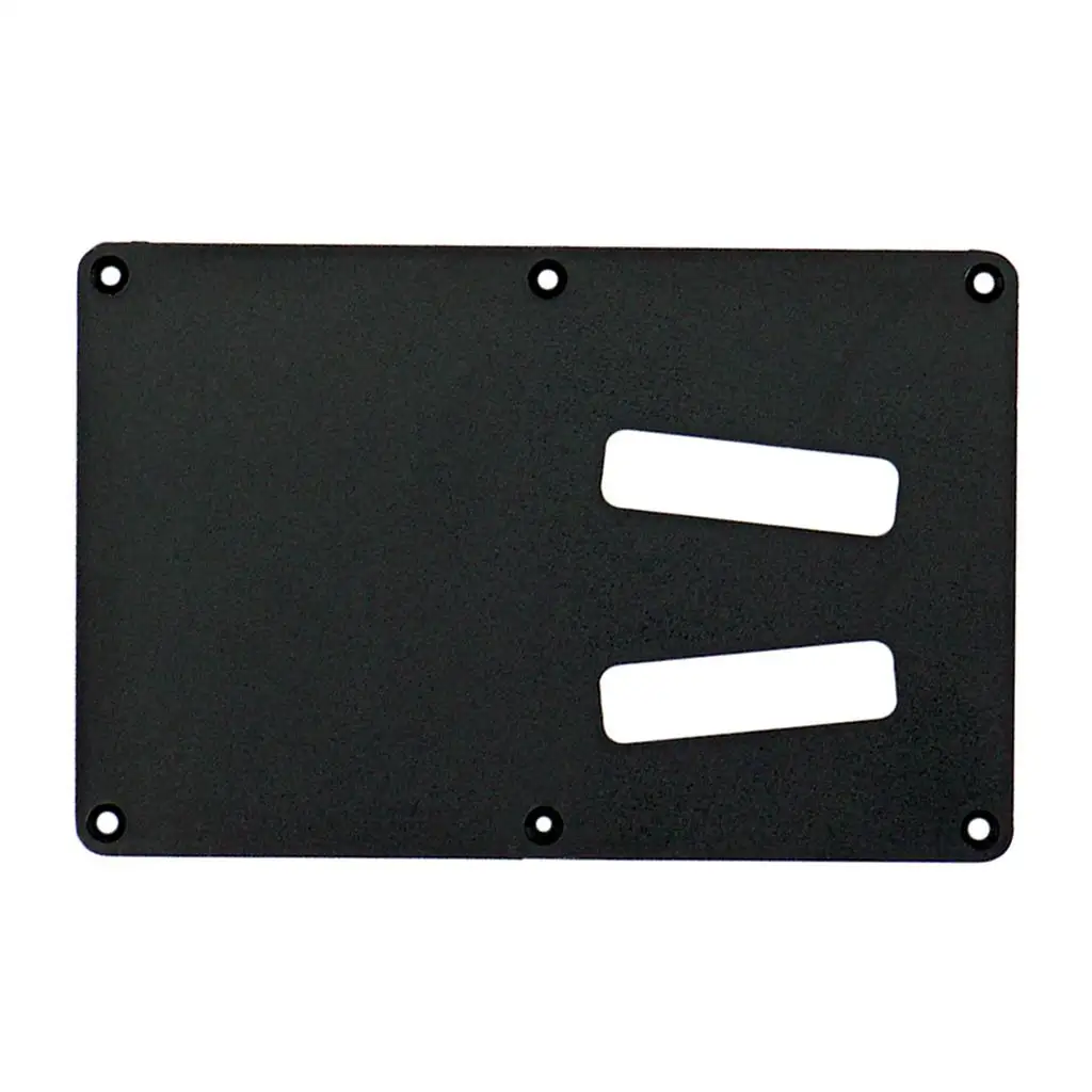 Guitar Trem Cavity Plate Black Plastic Back Cover Electric Guitar Parts Replacement Backplate for Restoration and Fine Tuning