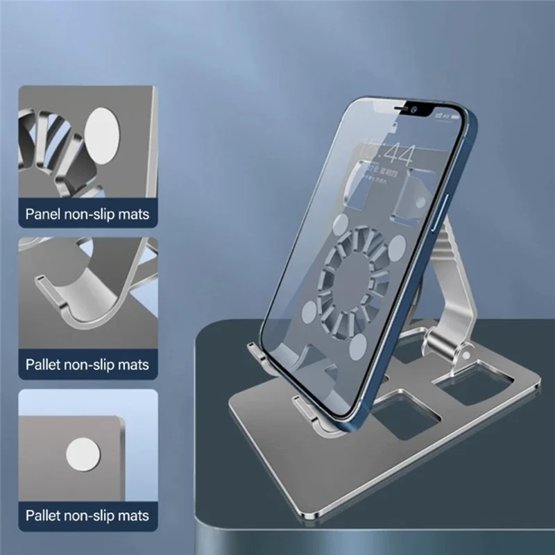 

SUNRI-H8WD Подставка для охлаждающего вентилятора Портативная подставка для телефона и планшета Подставка для рассеивания тепла для настольного держателя мобильного телефона