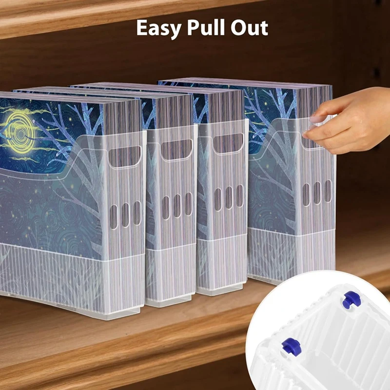 منظم ورق قصاصات مكون من 3 قطع مع عجلات مقاس 30 × 30 بوصة منظم ورق قصاصات بلاستيكي شفاف، تخزين حرفي متين