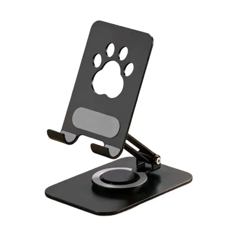 Y1UB Two-Joint Phone and Tablet Holder with Rotating Base Mobile Desk Stand for Desks