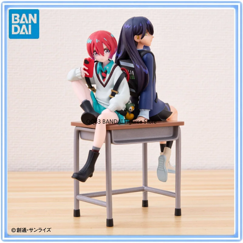 

BANDAI Original GUNDAM GQuuuuuux PORTRAITS Amate Yuzuriha &Nyaan Action Model Desktop Decoration Hobbies Collectible