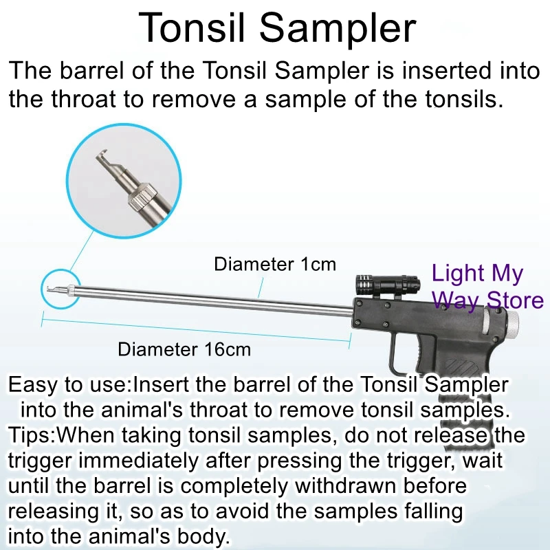 Animal Live SamplerPigCowSheepTonsil SamplerLive Swab Sampler