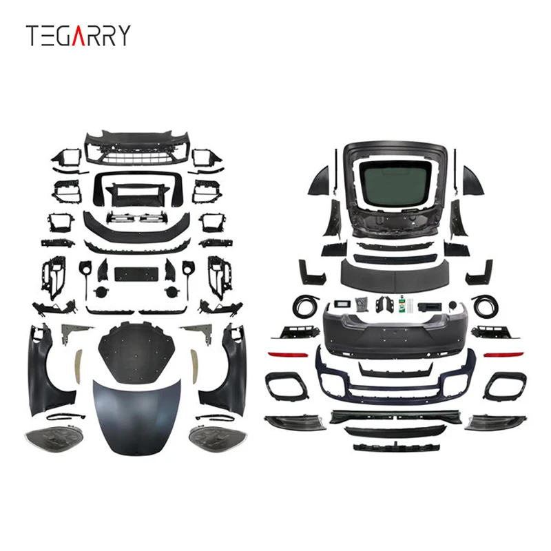 Tegarry   970 2010-2016 Turbo Style 1:1 Front/Rear Body Kits PP Material Full Set Easy Installation JHBSJ044