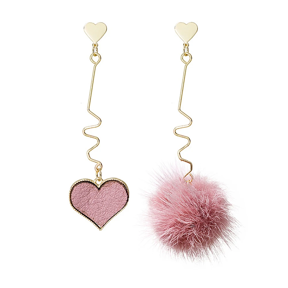 

Heart Earrings Drop Girl Drops Valentine's Pendant Shaped Miss