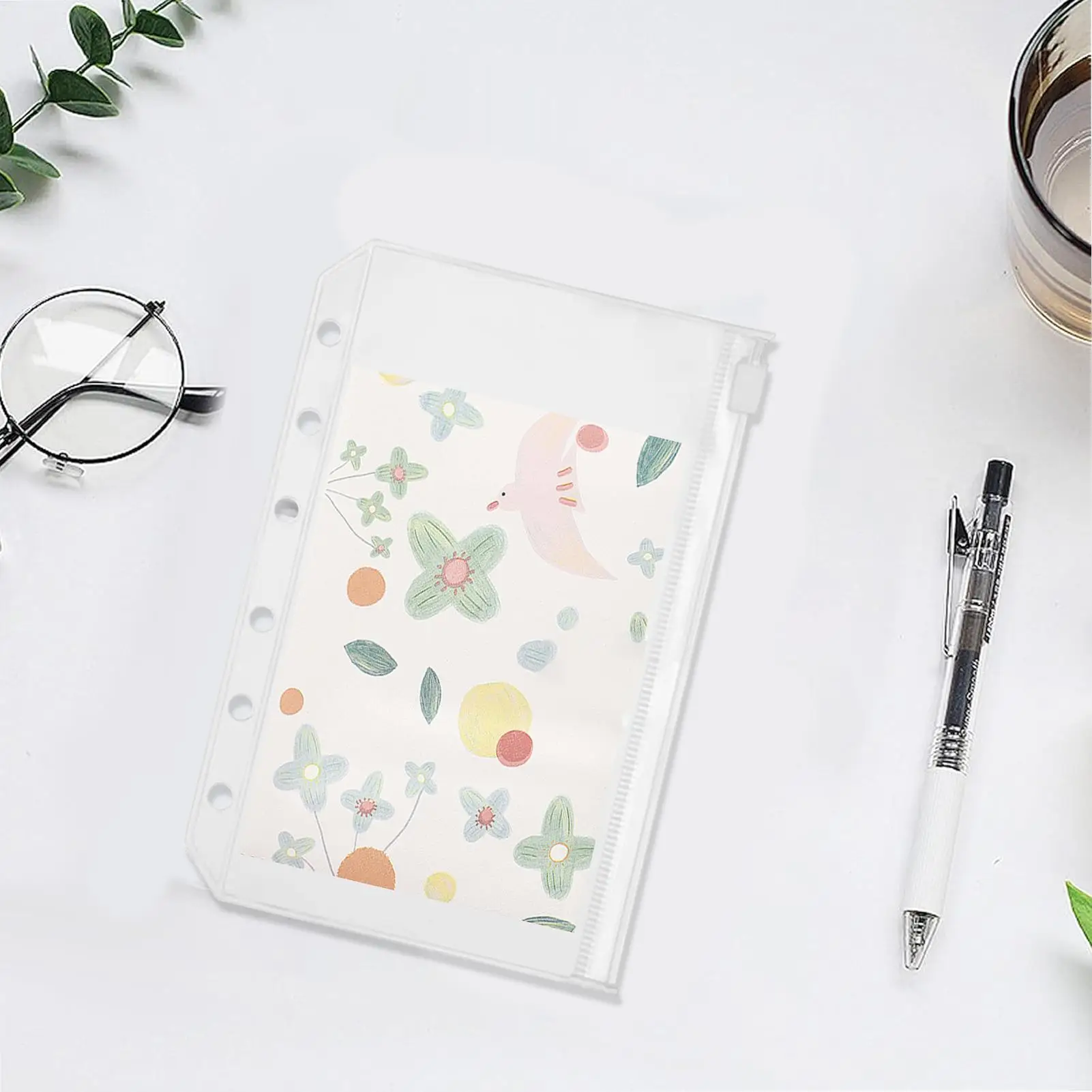 Binder Inserts Document Filing Storage Pockets For 6-ring Binder For Invoice Tax Documents Homework Project Reports Photographs