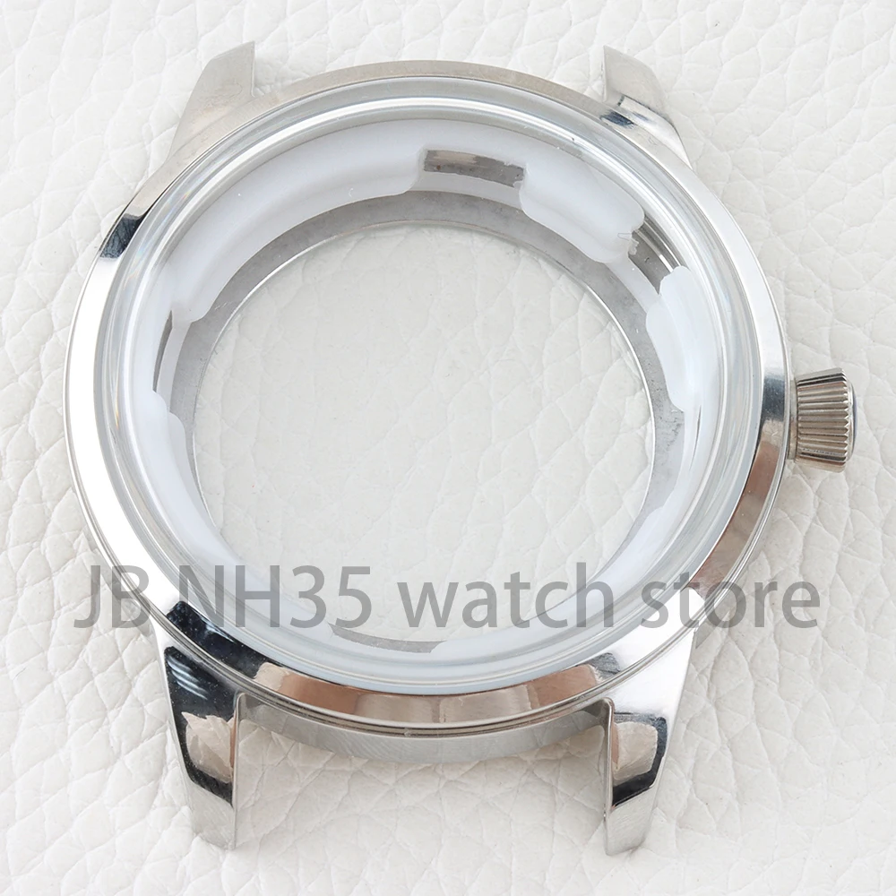 Silver/Rose Gold 40mm NH35 Arched Glass Case for Cocktail Time Presage NH35 NH36 NH38 Movement 35mm Dial 316L Stainless Steel