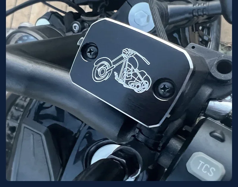 Suitable for Benda, Black Flag 500 Brake Pump Retro Skull Upper Pump Cover Front Brake Pump Cover