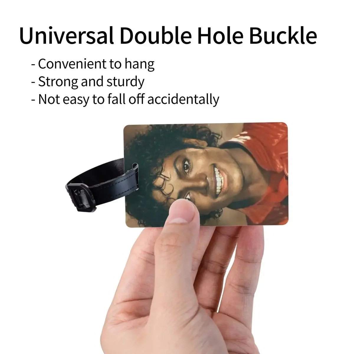 Michael Jackson Luggage Tags Suitcase Accessories Travel Cute Baggage Boarding Tag Label Holder ID Name Address