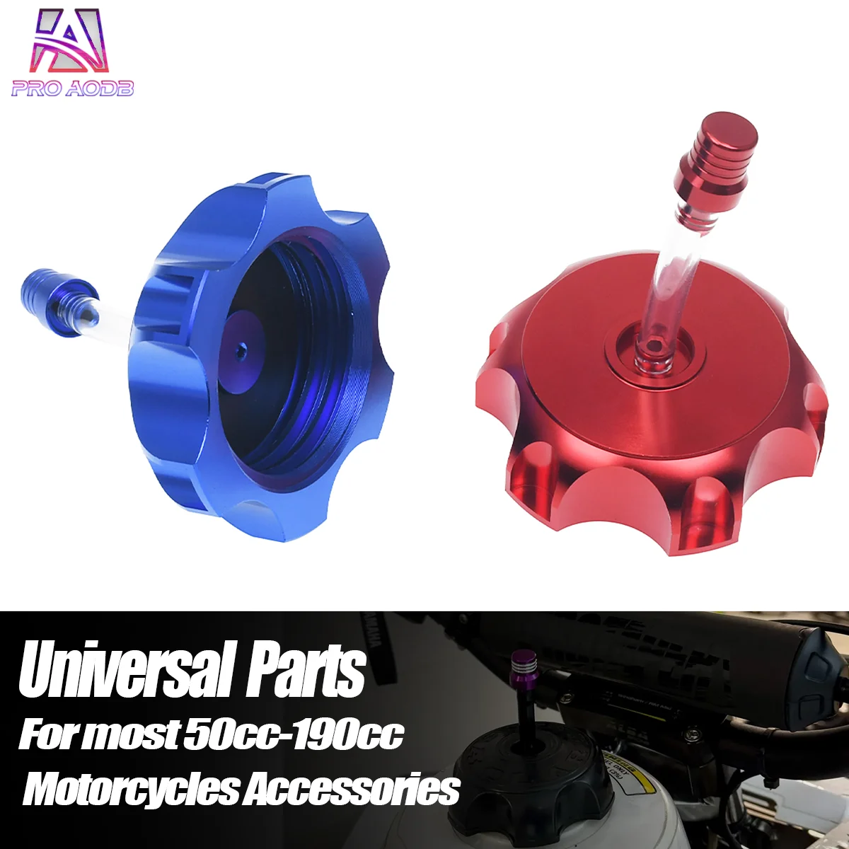 High Quality 50mm CNC Aluminum Vent Fuel Tank Cap For Yamaha Kawasaki Honda KTM Suzuki Off-Road Dirt Bike ATV Replacement Parts