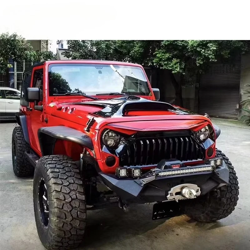 

Popular Off-road Parts Front Bumper Replacement Aluminum Alloy Front Bumper Guard for wrangler jl 18+custom
