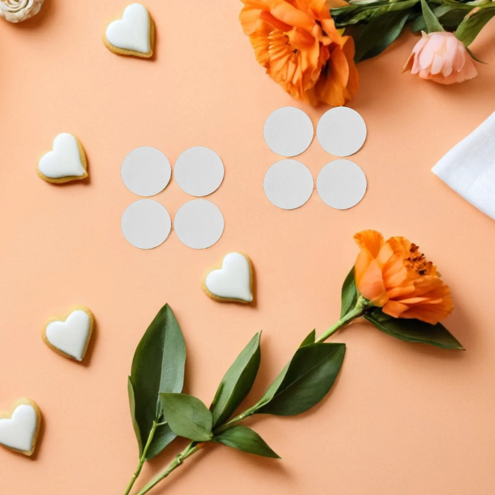 

120 шт. круглых хлопковых диффузорных подушечек без запаха для автомобильных ароматизаторов-подвесок с эфирными маслами