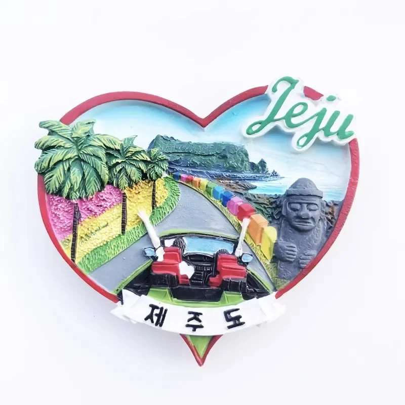 Korea Fridge Stickers Jeju Island Travelling Souvenirs Fridge Magnets Home Decor Wedding Birthday Gifts Message Board Stickers