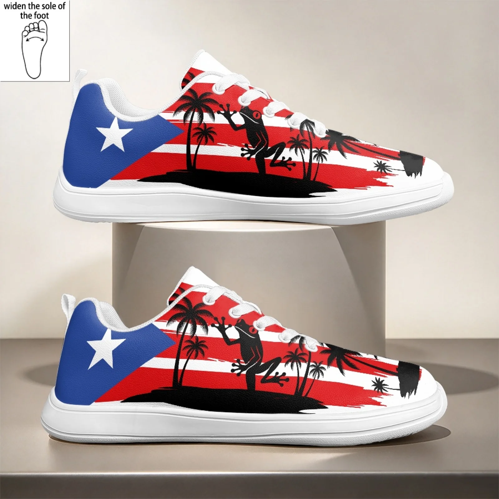 PENSTROLL Coqui Flag Palm Lace-Up Comfortable Healthcare Footwear Nurse Shoes for Women Hospital Work